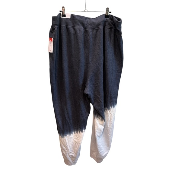 Navy and White Tie-Dye Joggers - Picture 2 of 4